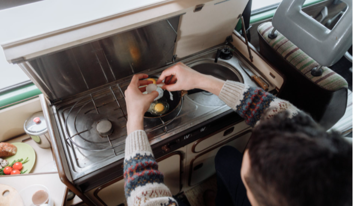 cooking in an RV